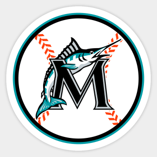 M Fish Sticker